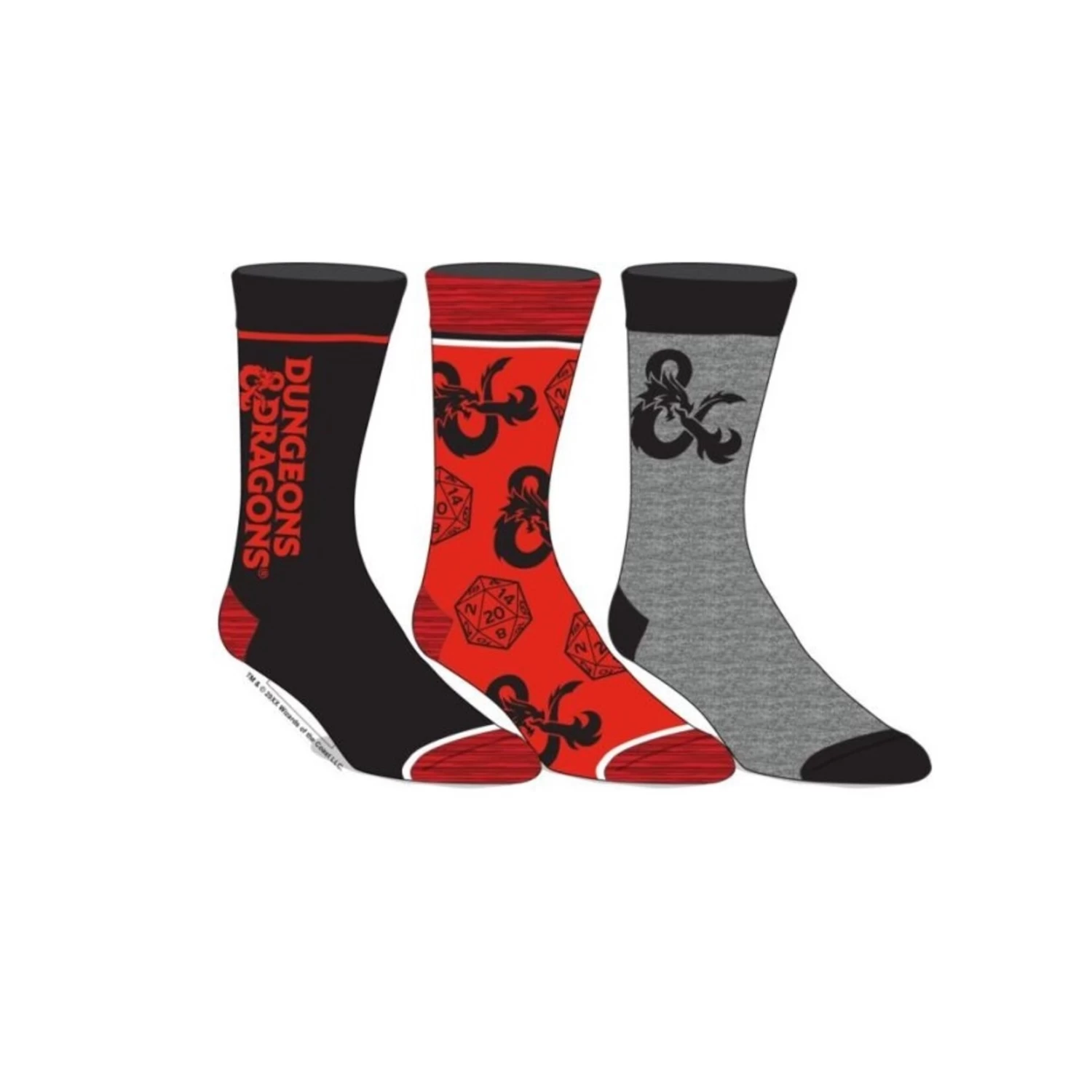 Bioworld D&D - Ensemble De 3 Paires De Bas 3 Bioworld D&D - Ensemble De 3 Paires De Bas