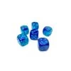 Chessex Brique De 12 D6 16mm Gemini Luminary Double Bleu Avec Points Bleus Pâle -Jeux Périphériques Magasin chessex brique de 12 d6 16mm gemini luminary doubl