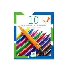 Djeco 10 Feutres Pinceaux - Classique