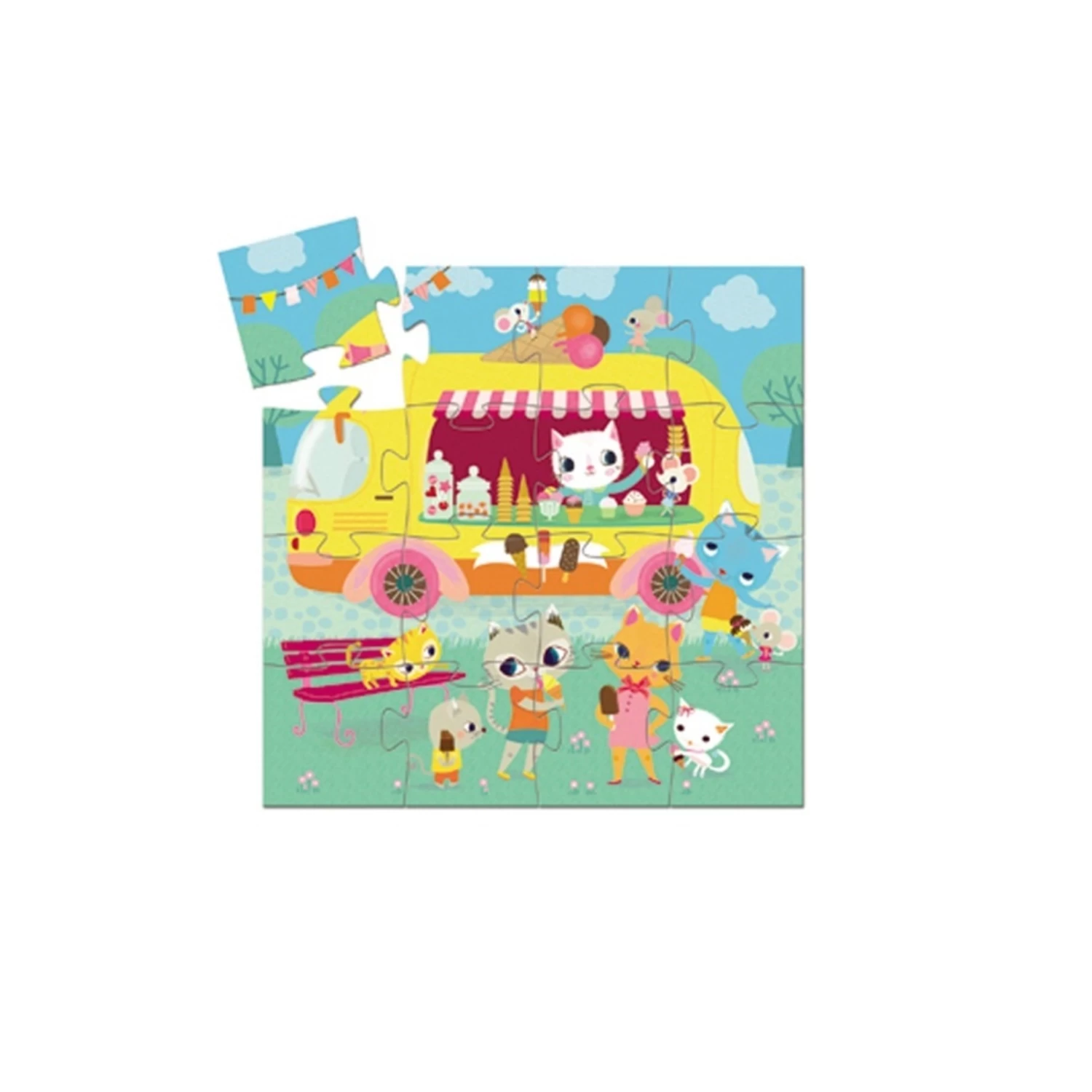 Djeco PZ16 - Puzzle Silhouette - Le Glacier 4 Djeco PZ16 - Puzzle Silhouette - Le Glacier – Image 2