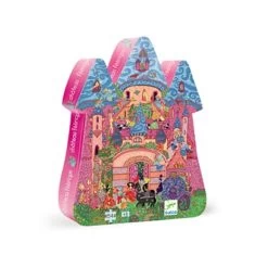 Djeco PZ54 - Puzzle Silhouette - Château Féérique