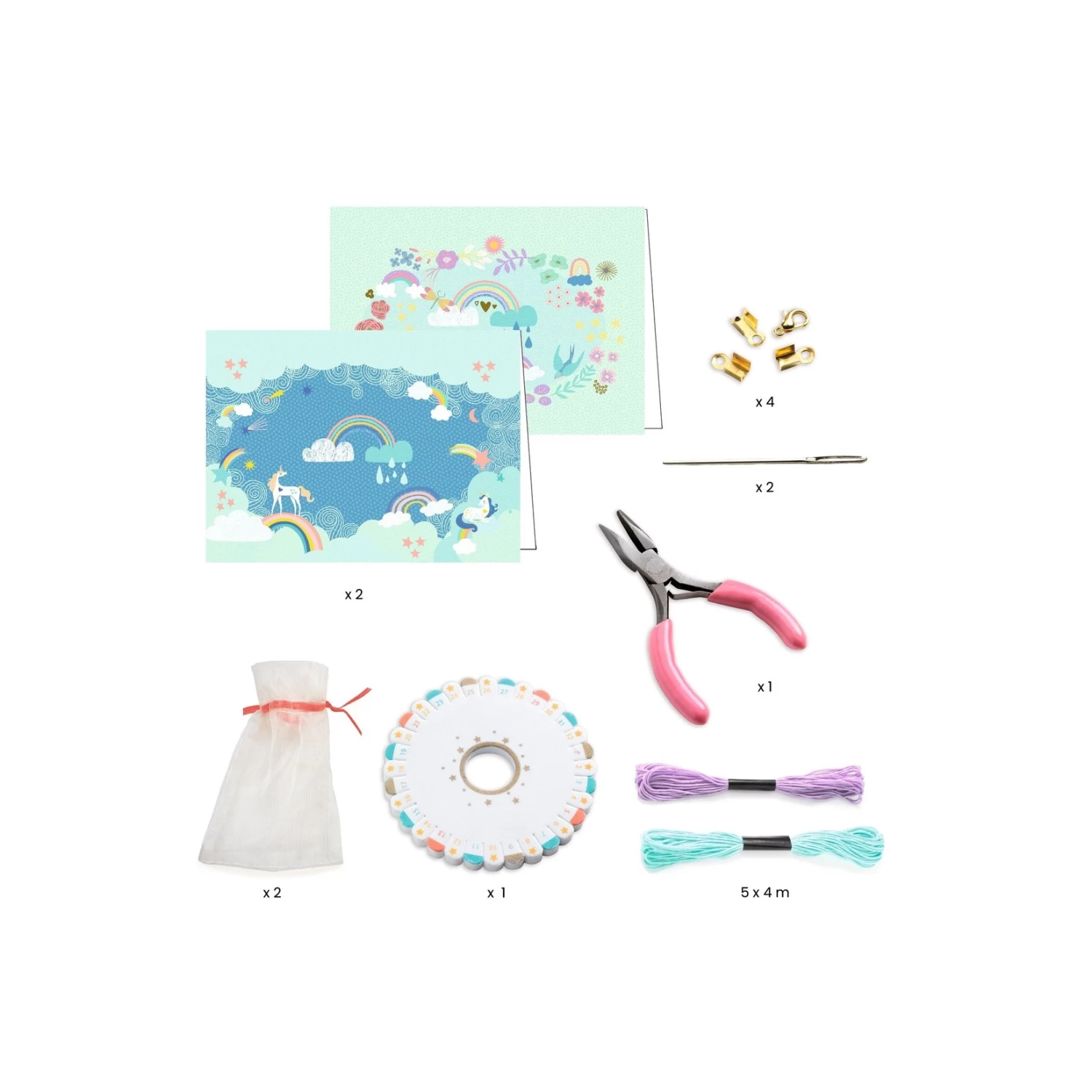 Djeco You & Me - Kumihimo Arc-en-ciel 4 Djeco You & Me - Kumihimo Arc-en-ciel – Image 2