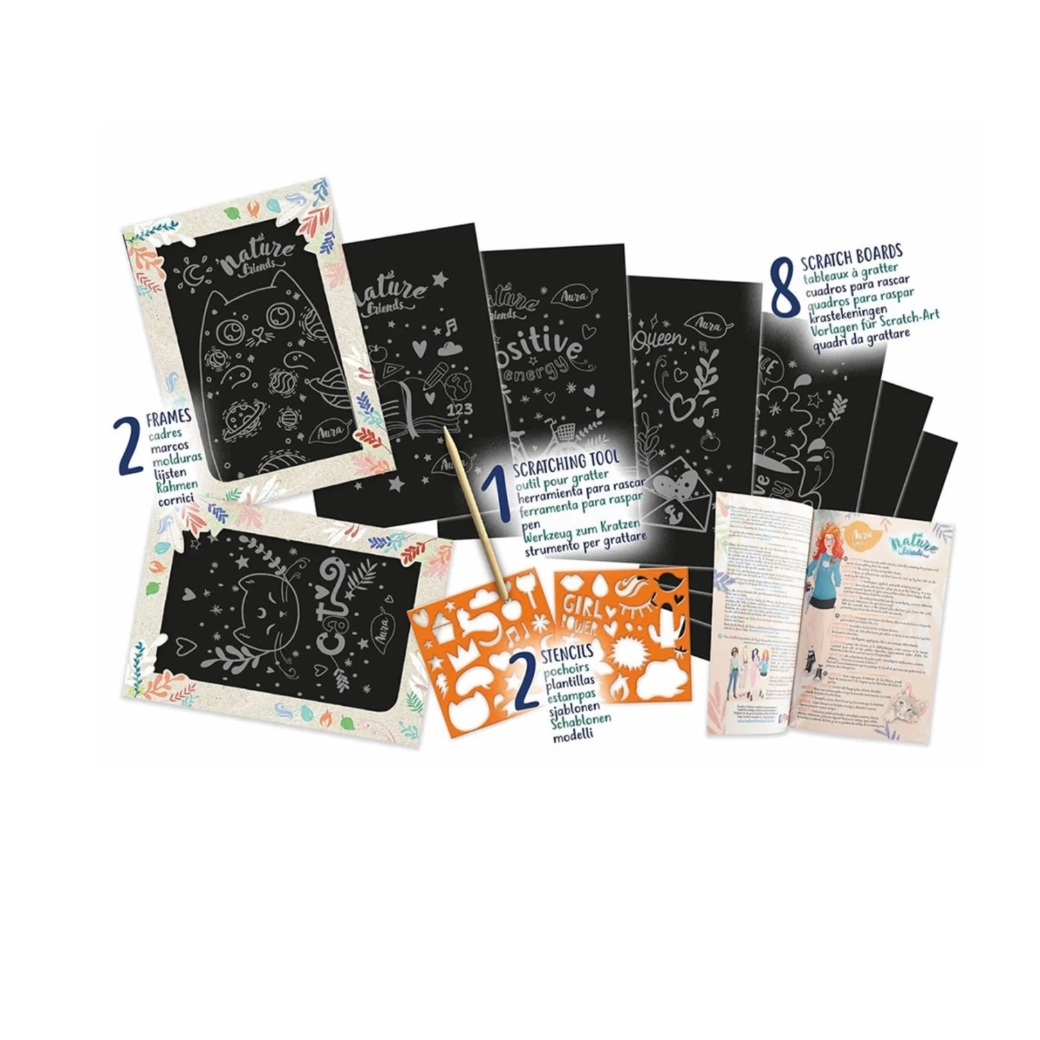 EDUCA Nature Friends - Tableaux à Gratter 4 EDUCA Nature Friends - Tableaux à Gratter – Image 2