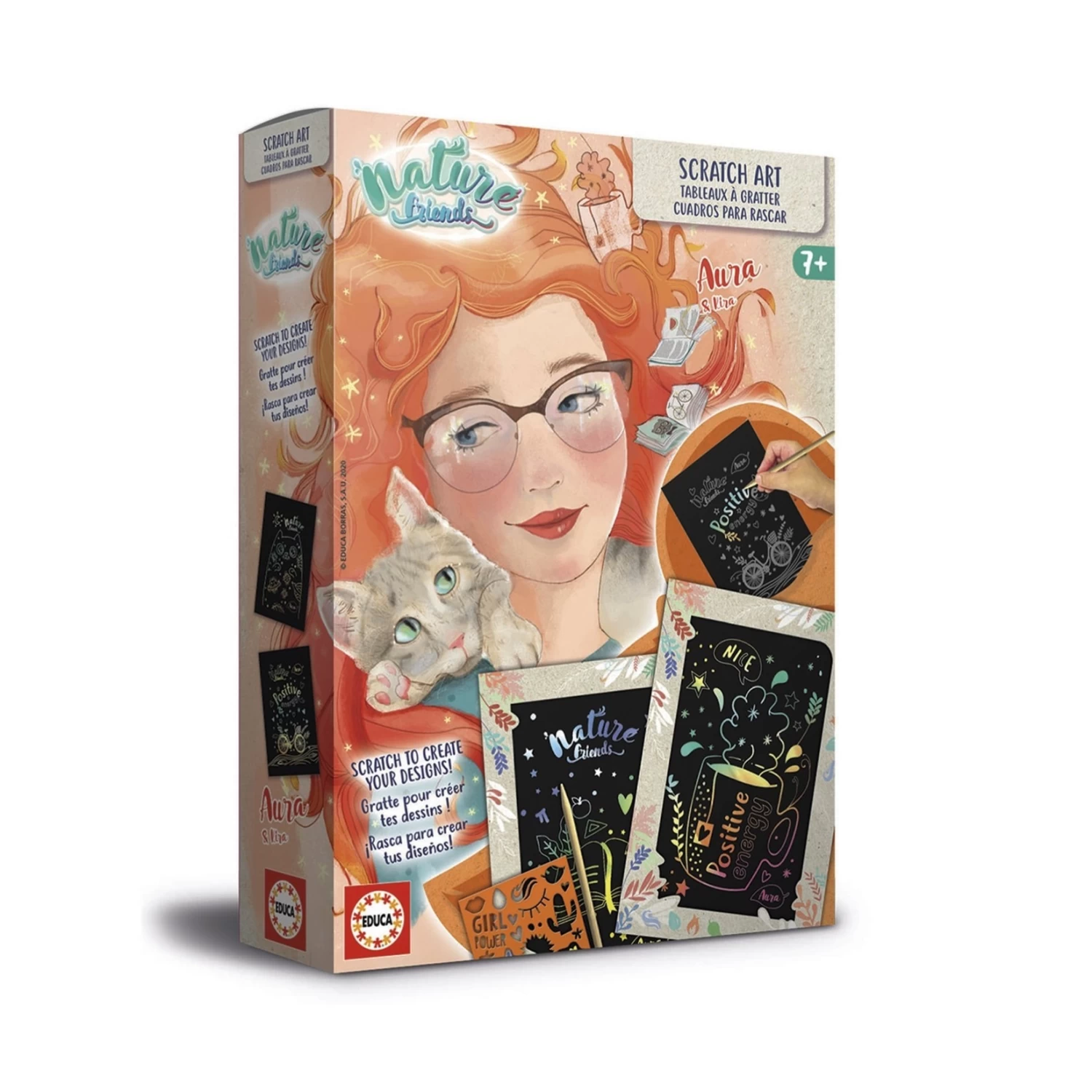 EDUCA Nature Friends - Tableaux à Gratter 3 EDUCA Nature Friends - Tableaux à Gratter