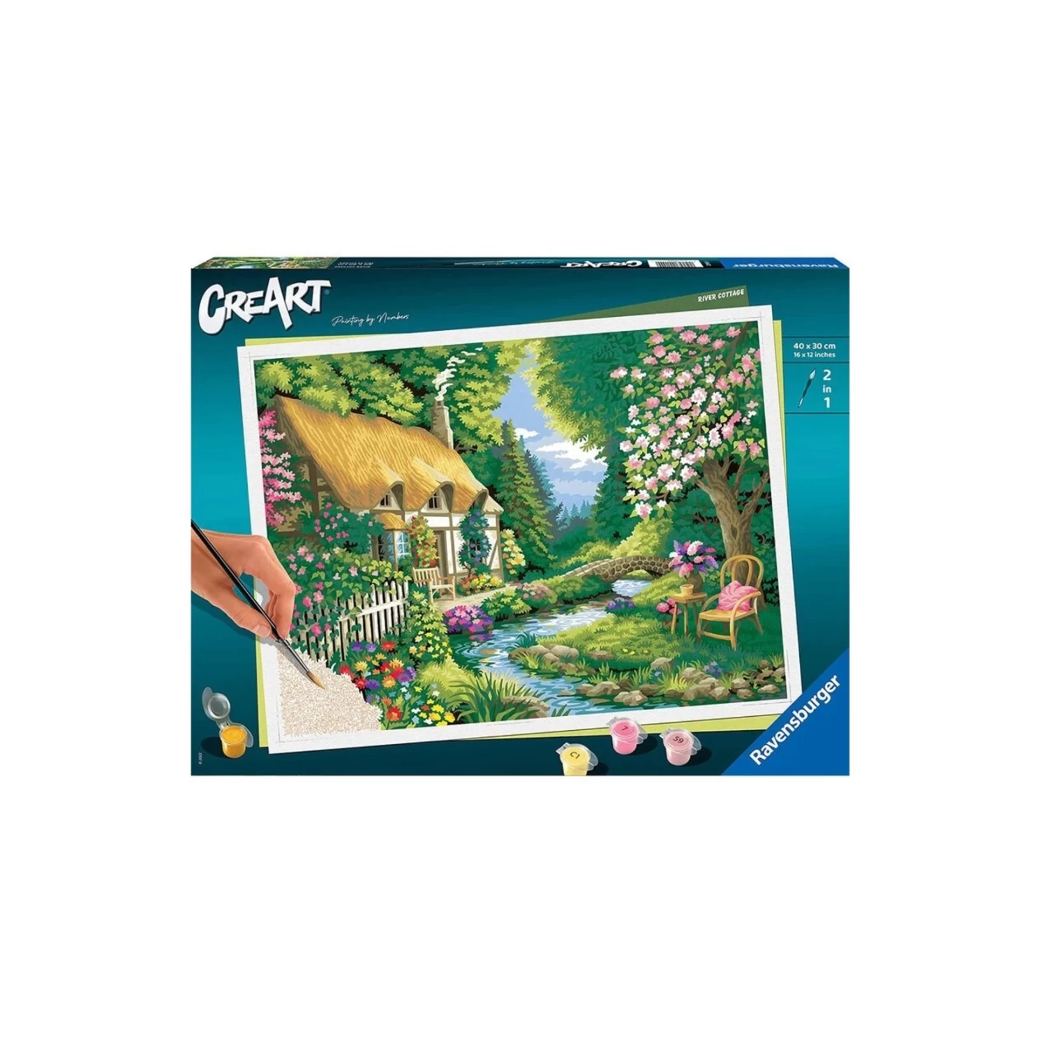 Ravensburger Peinture à Numéro - Maison Sur La Rivière 3 Ravensburger Peinture à Numéro - Maison Sur La Rivière