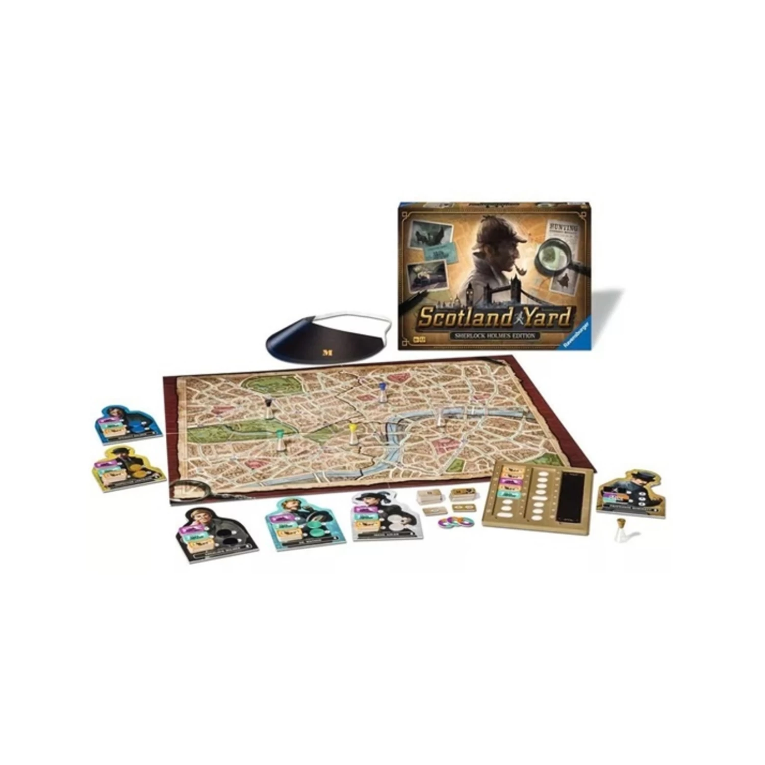 Ravensburger Scotland Yard - Édition Sherlock Holmes (Multilingue) 4 Ravensburger Scotland Yard - Édition Sherlock Holmes (Multilingue) – Image 2