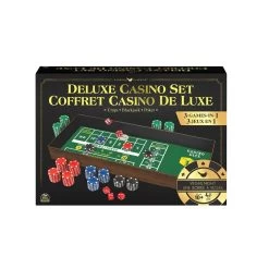 SPIN MASTER Jeu Casino Deluxe 3 En 1 (Multilingue)